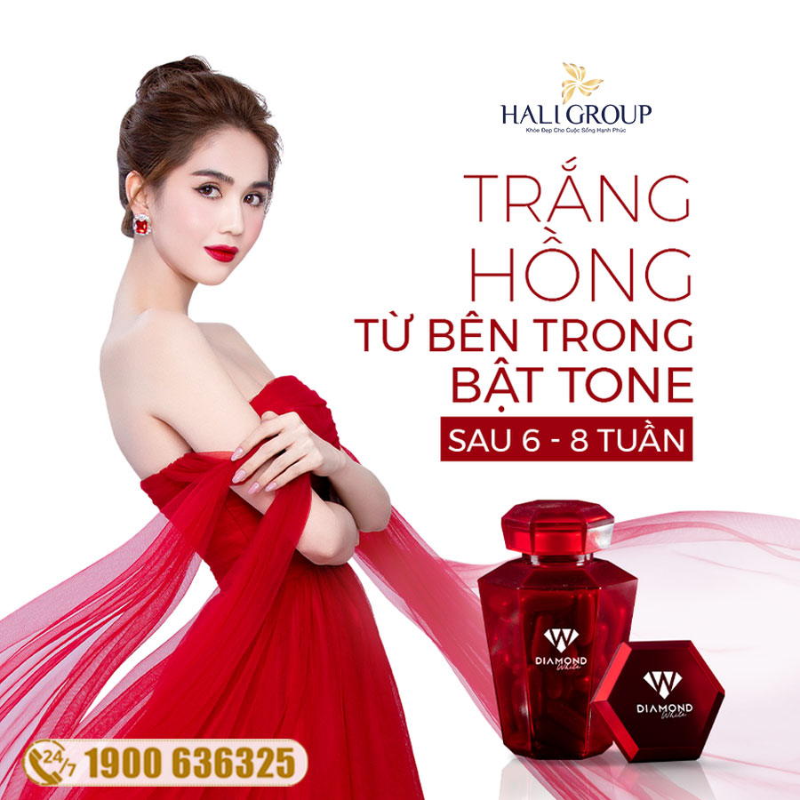 Review viên uống trắng da Diamond White