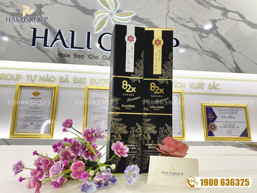 Nên bồi bổ bằng nước uống Collagen Hebora hay 82x Collagen Nhật Bản